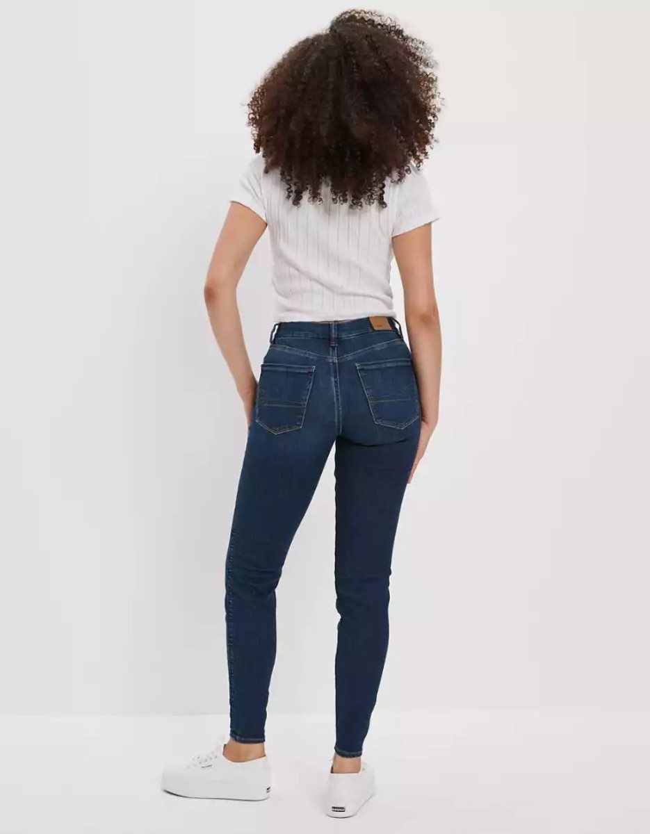 Jean American Eagle AE Ne(x)t Level Curvy High-Waisted Jegging Multicolore Femme | AFJ-92746058